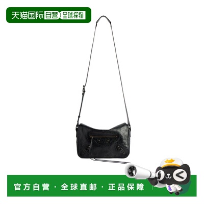 1h可退 BALENCIAGA 男士斜挎包 8731732ABEK1000 AW2026 黑色