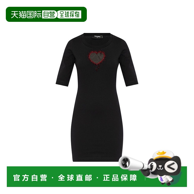 1h可退 潮奢 Dsquared2 二次方 女士 圆领连衣裙 S75CV0837S24662