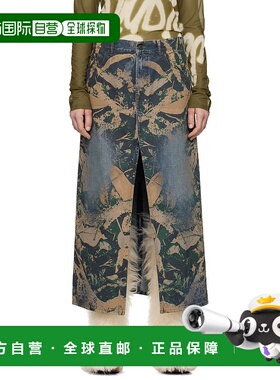 1h可退 潮奢 Acne Studios 艾克妮 女士 蓝色图案牛仔半身裙 AF05