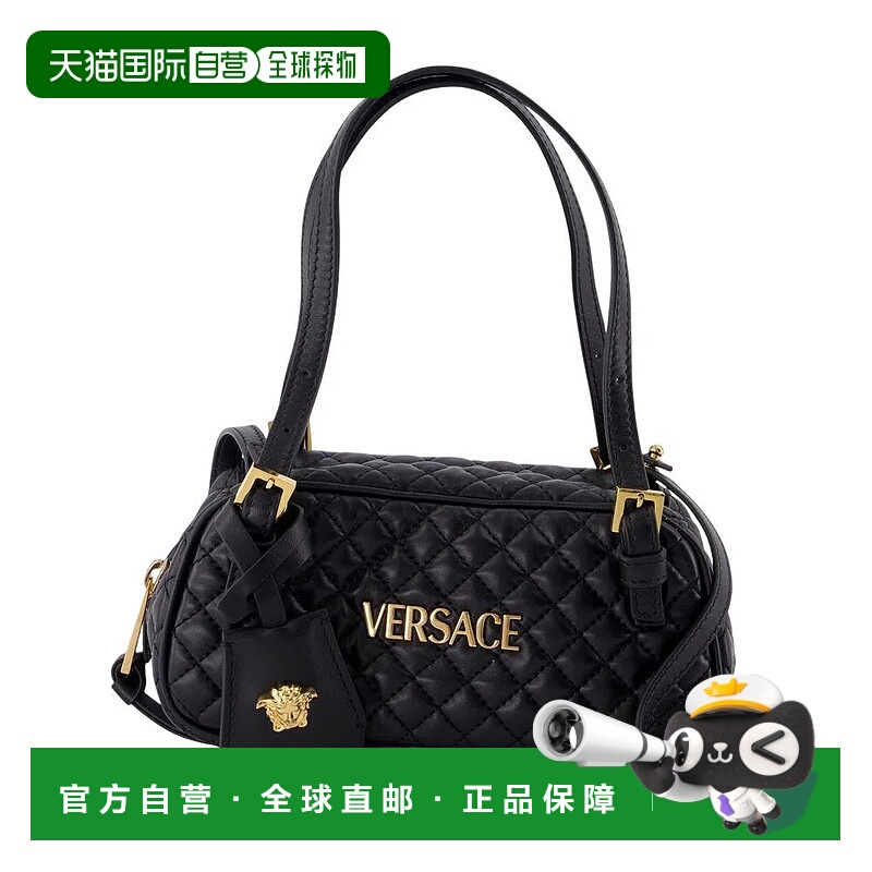 1h可退 VERSACE 女士单肩包 10191781A14789 AW2025 黑色 Versace