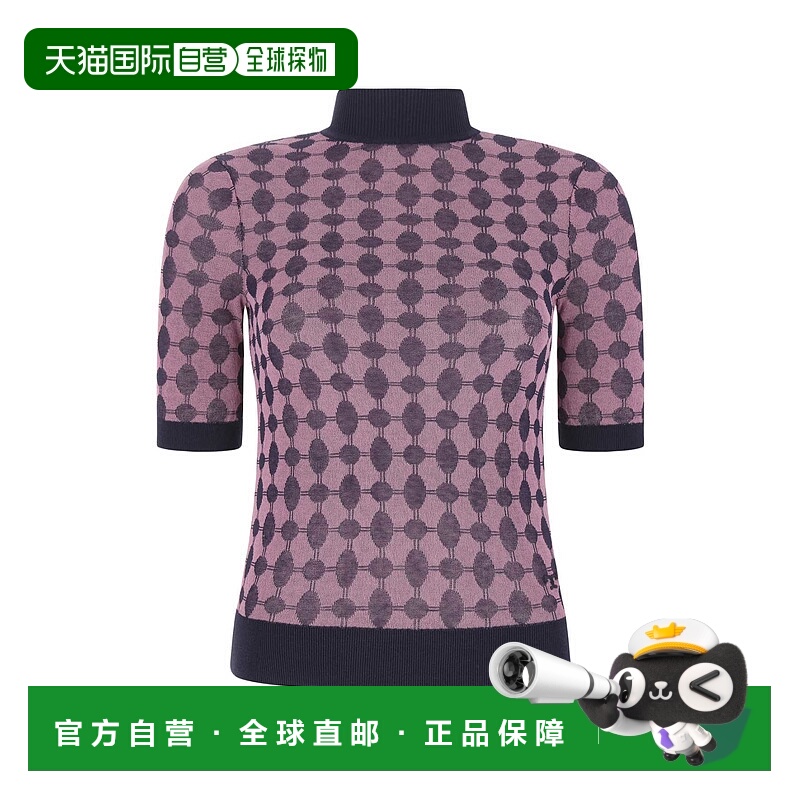 1h可退 TORY BURCH 女士针织毛衣 138314421 AW2022 黑色 Embroid