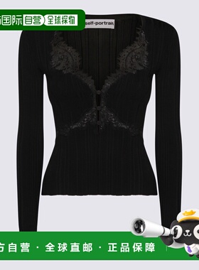 1h可退 潮奢 Self-Portrait 女士 Self-portrait 黑色上衣 RS2617