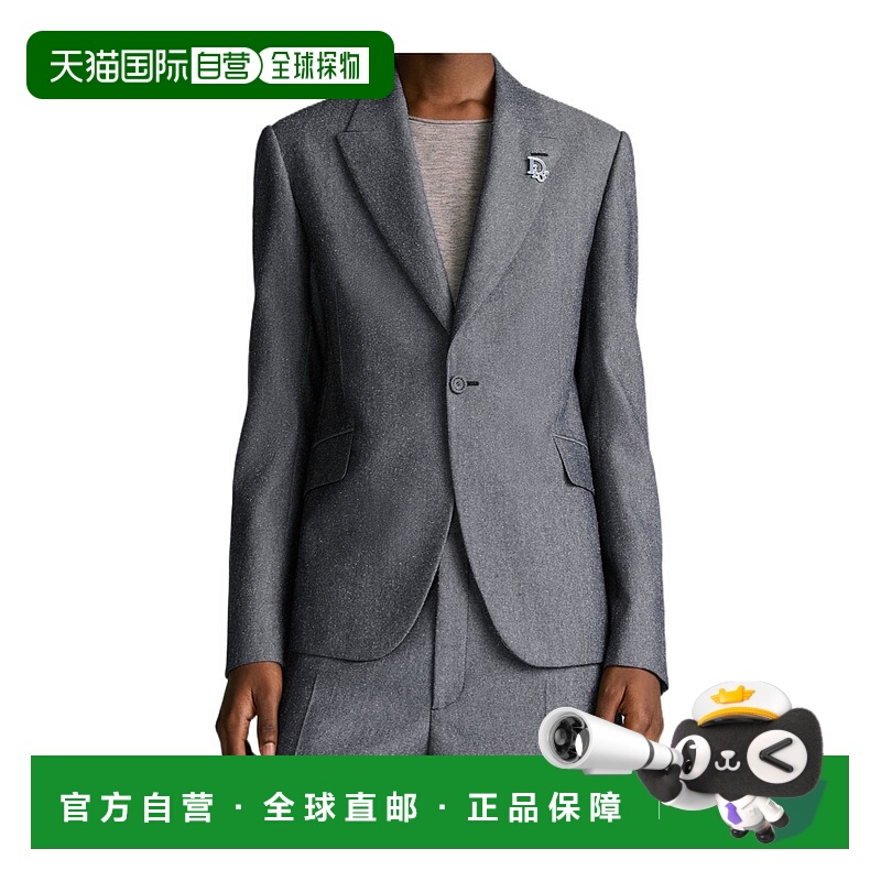 1h可退 DIOR 男士夹克 583C201A1000C980 SS2025 灰色外套