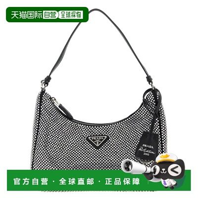 PRADA 女士单肩包 1BC204VOOD2HNJF0T7O 手提包黑色 AW2025