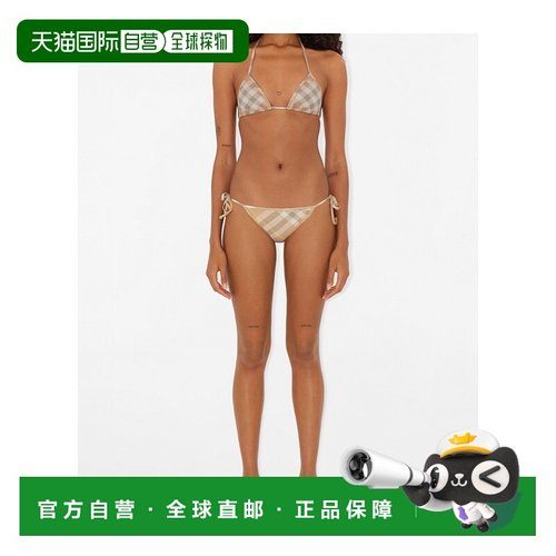 BURBERRY 女士泳装 80827511 CO 花色 格纹比基尼上衣