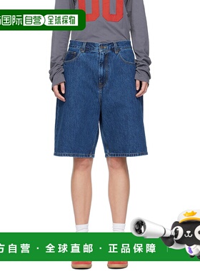1h可退 潮奢 CARHARTT WIP 女士 蓝色 Brandon 牛仔短裤 I0319190