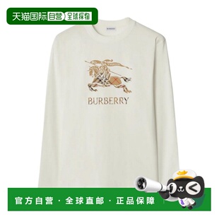 BURBERRY 男士衬衫 8121955 SS2026 白色 Jersey Long Sleeved Sh