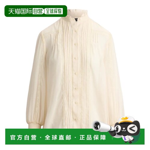 RALPH LAUREN 女士衬衫  AW2026 200P13729002米白色泡泡袖