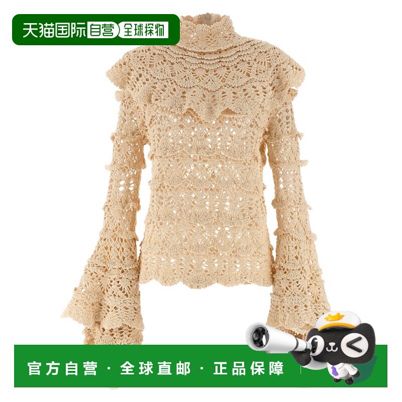 1h可退 ZIMMERMANN 女士针织衫 4852TF251CHLK CO 浅棕色通勤