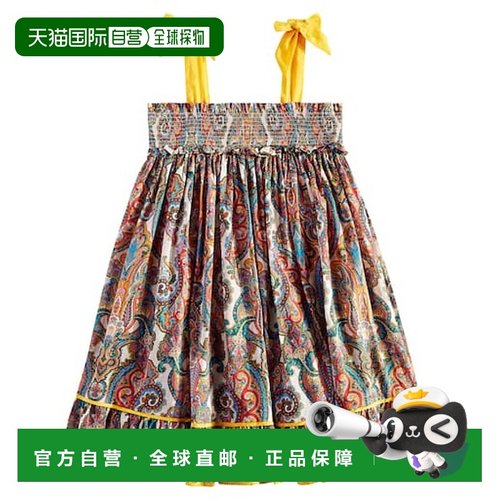 1h可退 潮奢 ZIMMERMANN 女童 Ottie 抽褶佩斯利棉质连衣裙童装