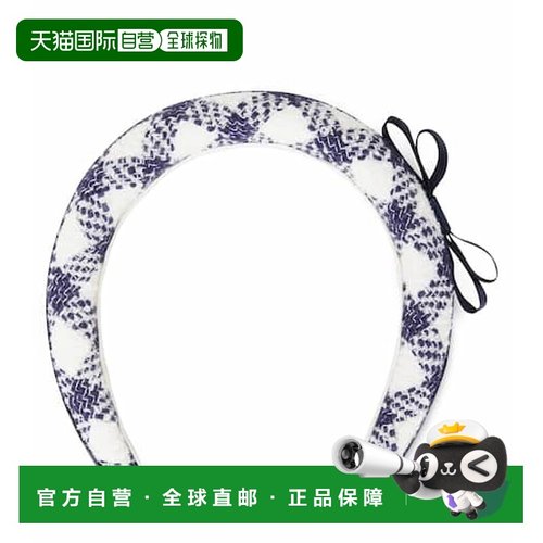 1h可退 潮奢 Self-Portrait 女童 格纹珠皮呢头带童装