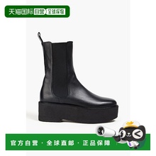 1h可退 潮奢 Staud 女士 Palamino 皮质防水台切尔西靴 071271BLK