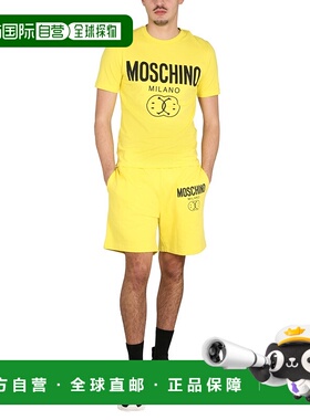 1h可退 MOSCHINO 男士短裤 034720281032 SS2023 黄色 BERMUDA WI