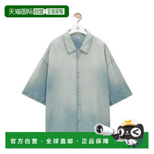 衬衫 H526Y05WCG5825 AW2024 1h可退 短袖 男士 灰色 棉麻衬 LOEWE