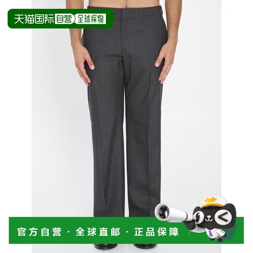 CELINE 男士休闲裤 RP05J772W08CR SS2026 灰色 WOOL TROUSERS