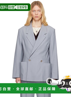 1h可退 潮奢 Lemaire 女士 蓝色 Double Breasted Tailored 西装