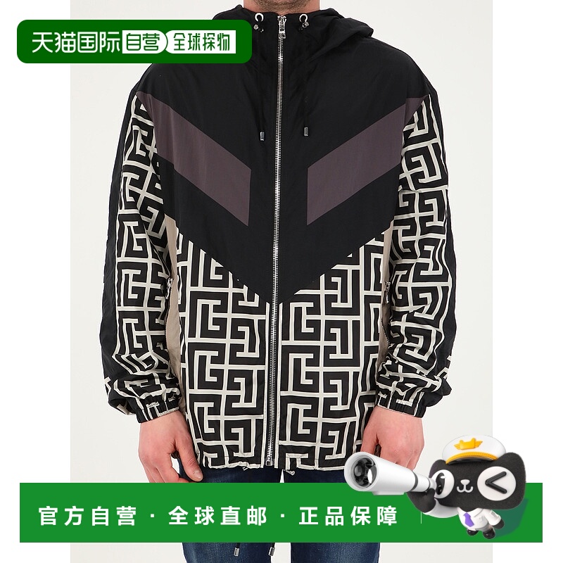 1h可退 BALMAIN 男士夹克 XH1TI036XB33GFE SS2022 黑色 OUTERWEA