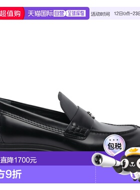 HOGAN 女士芭蕾乐福鞋 HXW7000FV50UDWB999 黑色松糕鞋 AW2025