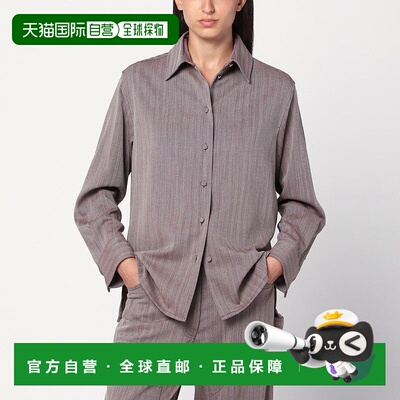 1h可退 潮奢 GOLDEN GOOSE 女士 條紋直下擺襯衫 GWP02470P002090