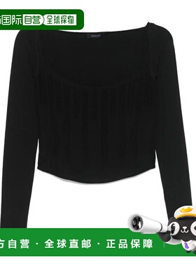 MUGLER 女士T恤 25P2TO078811331999 SS2025黑色 长袖