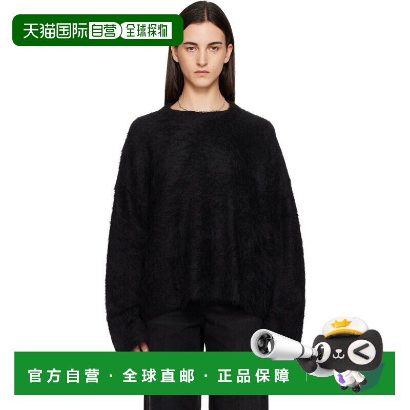 toteme 女士 黑色 Boxy Alpaca Knit 毛衣 244WRT873YA0106BLACK