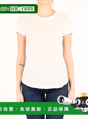 James Perse 女士T恤 WUA3037WHITE CO 白色 White cotton T-shir