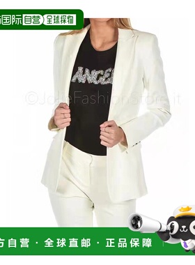 PINKO 女士西服 1G140Q6151PUNTO AW2021 白色 单排扣西装外套