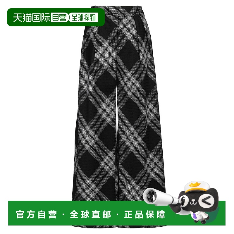 1h可退 潮奢 Burberry 巴宝莉 女士 休闲长裤 black黑色 舒适时尚