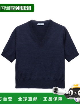 PRADA 女士针织毛衣 P24M2R16SWSOOOF0008 SS2025 蓝色针织衫
