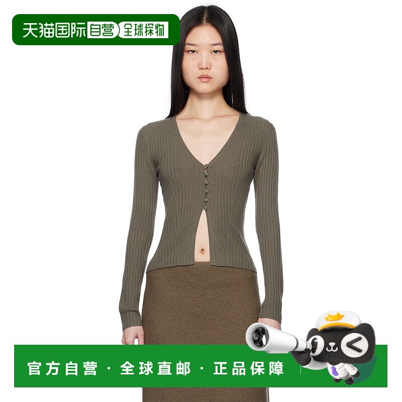 1h可退 潮奢 Arch4 女士 灰色 New Cami 开衫 KNCD24220B羊绒针织