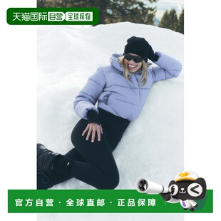 alo yoga 短款纯色立领保暖可调节抽绳长袖羽绒服 女款w4380rWint