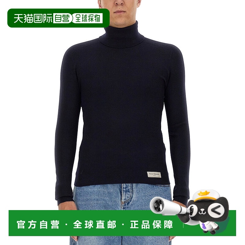 1h可退 BALMAIN 男士针织毛衣 BH1KH015KE936AE AW2023 黑色长袖