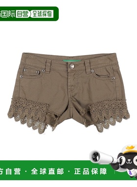 1h可退 潮奢 Please 女童 短裤童装 green绿色 舒适时尚