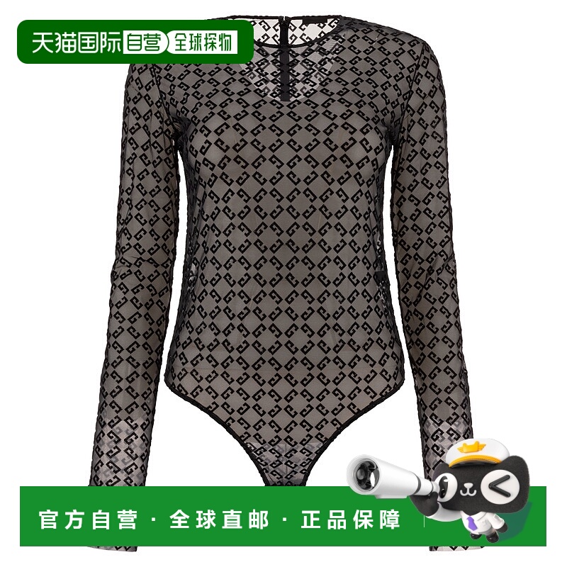 1h可退 GIVENCHY 女士连体裤 BWB03U20H0008 SS2025 黑色 MONOGRA