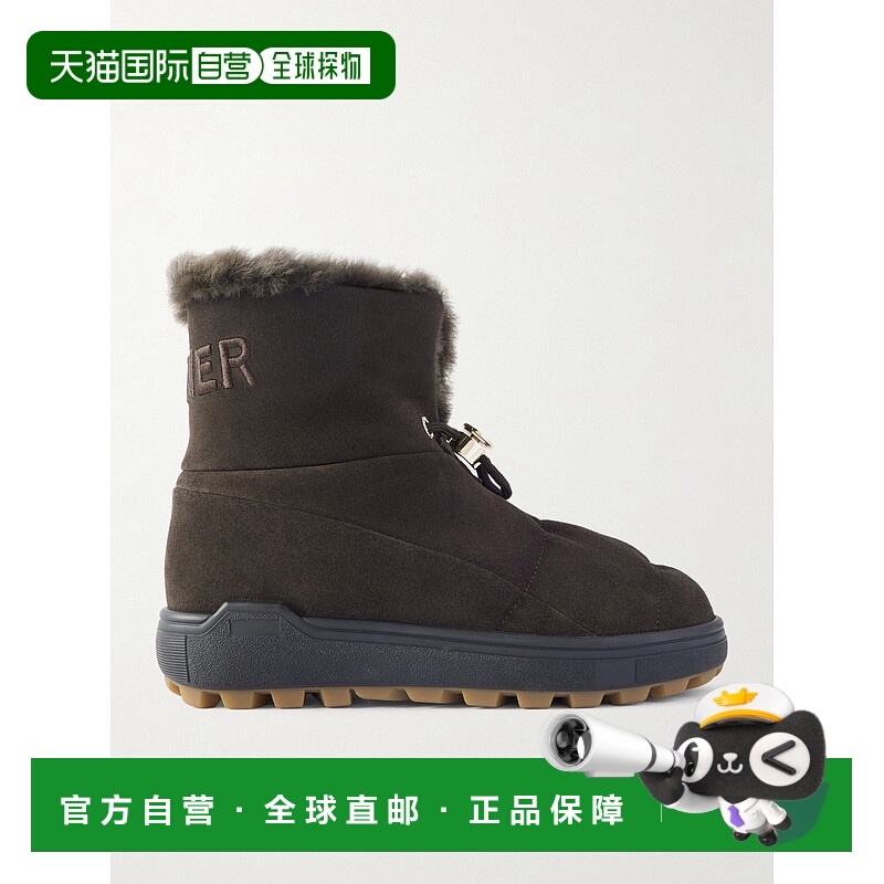 1h可退 潮奢 bogner 博格纳 女士 Chamonix 刺绣皮毛内里绒面革短