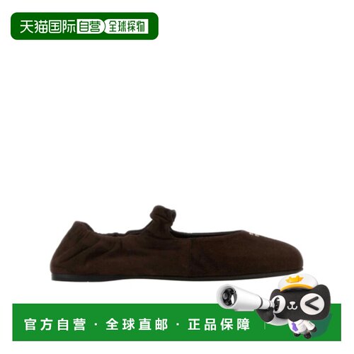 MIU MIU 女士芭蕾乐福鞋 5F340E008FD005F0003 CO 深棕色