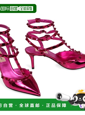 VALENTINO 女士高跟鞋 3W2S0375WRP39E CO 粉红色 Rockstud 尖头