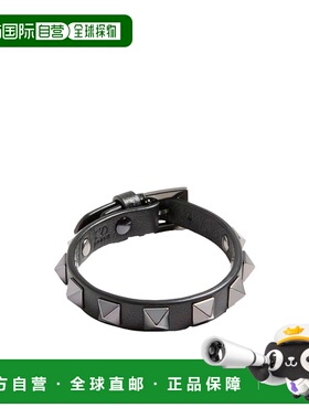 VALENTINO 男士腰带 YJ0X53KDB0NO AW2025 黑色 ROCKSTUD 手环