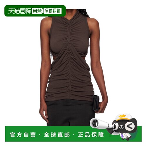 RICK OWENS 女士背心吊带 RP01F6103JS53 SS2026 咖啡色