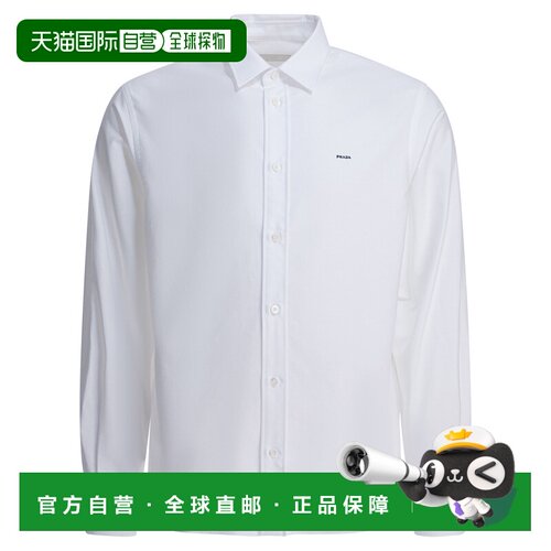 PRADA 男士衬衫 UCN6111833F0009SWMO AW2025 白色