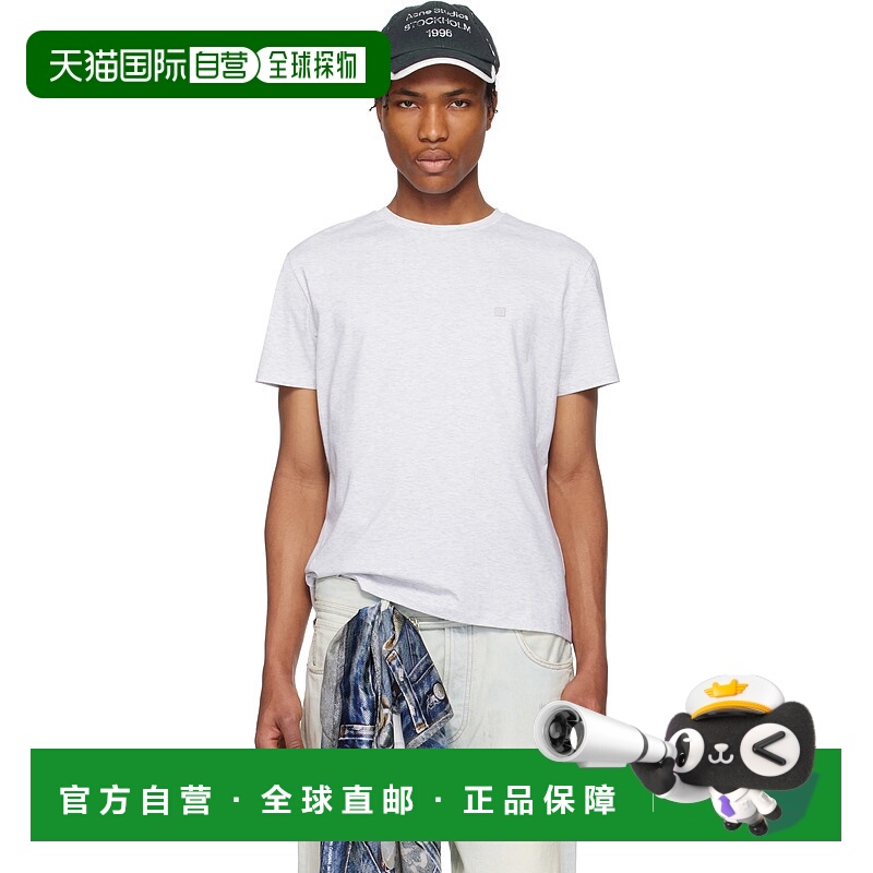 1h可退 潮奢 Acne Studios 艾克妮 男士 灰色 Regular Fit T 恤 C
