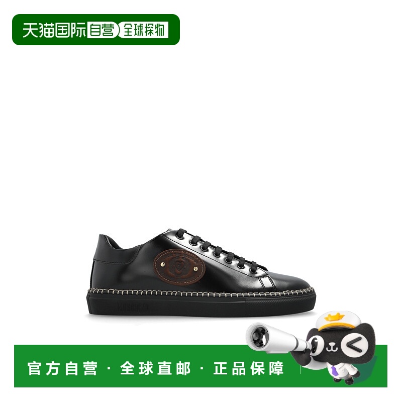 1h可退 MOSCHINO 男士运动鞋 MB15032G0NGB5000 AW2025 黑色男鞋