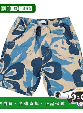 1h可退 潮奢 il gufo 婴儿 花朵棉质亚麻百慕大短裤童装