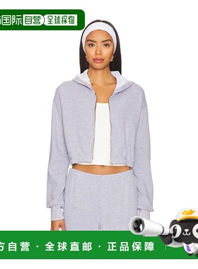 潮奢 lamade 女士 拉链短款连帽衫 CFT4008