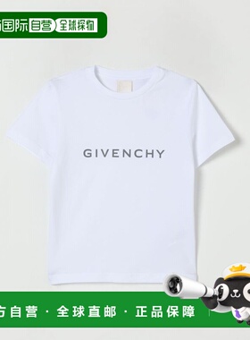 GIVENCHY 男童T恤 H3095210P AW2025 白色 短袖T恤
