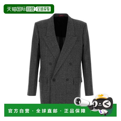 GUCCI 男士外套 851010Z7AXC1070 AW2025 灰色 Melange charcoal