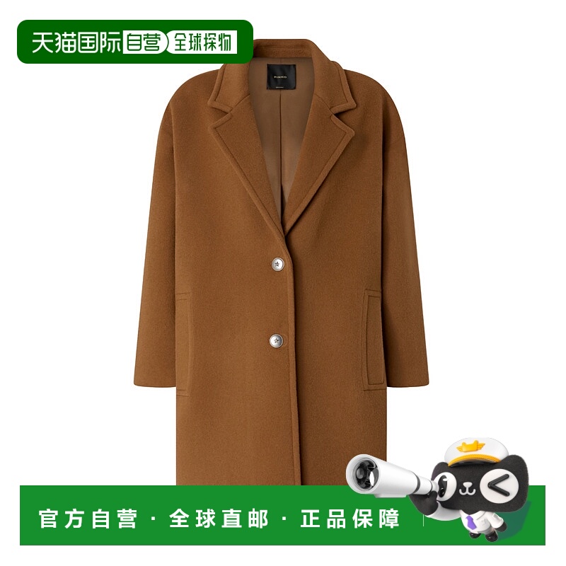 1h可退 PINKO 女士外套 105685A2SML33 AW2025 棕色 Chipster 大