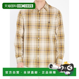 2C9820W2203BX 衬衫 AW2025 浅棕色 shirt CELINE Checked 男士