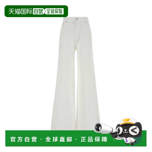 ALAIA 女士休闲裤 AA9P1277D027D000 AW2026 白色 White denim wi