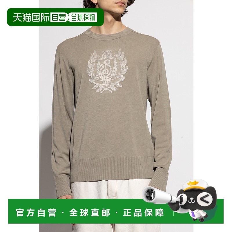 1h可退 BURBERRY 男士针织毛衣 8106618C2247QUILL SS2025羊毛